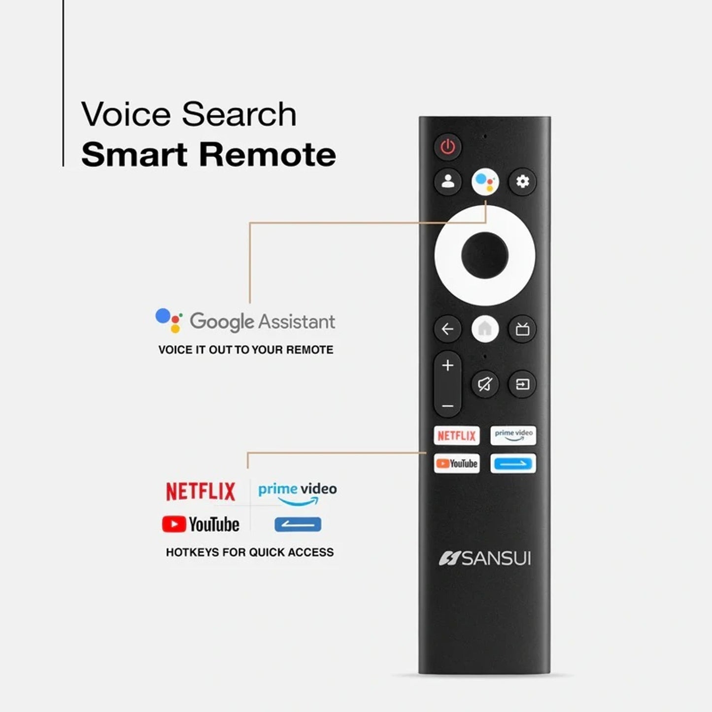 Sansui 109 cm (43 inch) Full HD LED Smart Google TV
